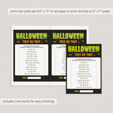 Fun Halloween This or That Game | Digital Download