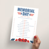 This or That Memorial Day Game Printable