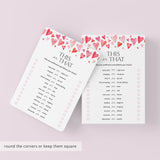 Pink Heart Galentines Day Games for Adults Printable