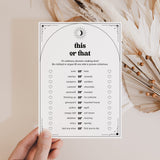 Boho Celestial Halloween Party Games for Adults Printable