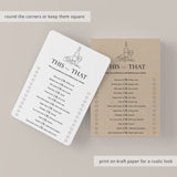 Wine Tasting Party This or That Questions Printable