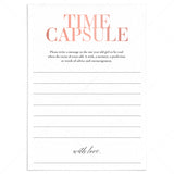 First Birthday Time Capsule Cards Printable by LittleSizzle