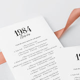 1984 Fun Facts Quiz with Answers Printable