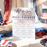 American Trivia Game for Fourth of July Party Printable & Virtual