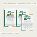 St Patricks Day Games for Adults Printable