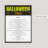 Halloween Quiz Printable with Answers