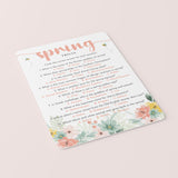 Spring Trivia Questions and Answers Printable