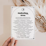 Printable Halloween Trivia Questions and Answers Celestial Theme