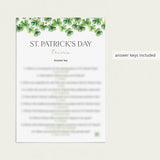 Simple St Patricks Day Party Games Printable