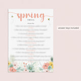 Spring Themed Games Bundle Printable