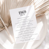 55th Anniversary Party Games Married in 1969 Printable