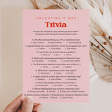 Pink and Red Valentines Trivia Game with Answers