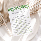 St Patties Day Trivia with Answer Key Printable