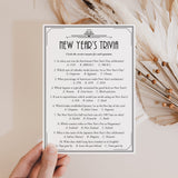 Art Deco New Year's Eve Trivia Quiz with Answers Printable