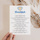 Chanukah Trivia Questions and Answers Printable