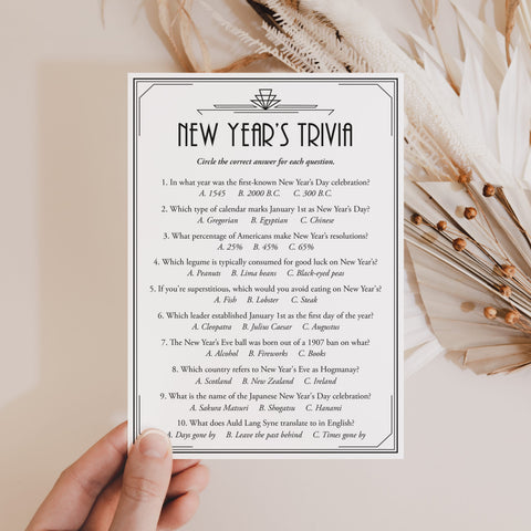 Gatsby New Year's Eve Party Games and Activities Bundle Printable ...