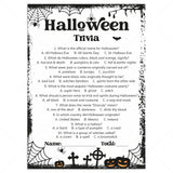 Printable Halloween Trivia for Adults | Answers Included by LittleSizzle