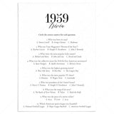 1959 Fun Facts Quiz with Answers Printable by LittleSizzle