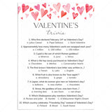 Valentine Trivia Questions and Answers Digital Download by LittleSizzle