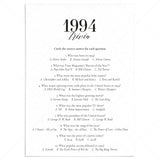 1994 Fun Facts Quiz with Answers Printable by LittleSizzle