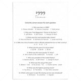 1999 Quiz and Answers Printable by LittleSizzle