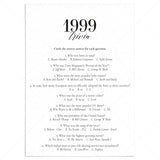 1999 Fun Facts Quiz with Answers Printable by LittleSizzle