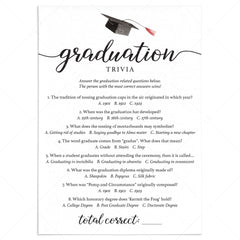 Graduation Trivia Questions And Answers 