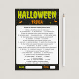 Halloween Quiz Printable with Answers by LittleSizzle