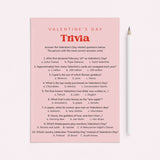 Pink and Red Valentines Trivia Game with Answers by LittleSizzle