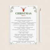 Christmas Trivia Questions and Answers Printable by LittleSizzle