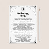 Printable Halloween Trivia Questions and Answers Celestial Theme by LittleSizzle