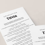 Trivia Questions for Graduation Party with Answers PDF Printable