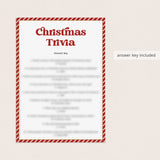 Fun Christmas Trivia and Answers Printable