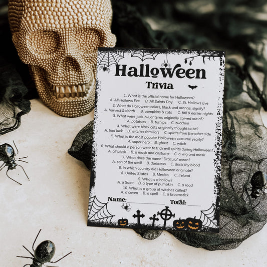 Printable Halloween Trivia for Adults | Answers Included