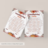 Friendsgiving Trivia Questions and Answers Printable