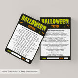 Halloween Quiz Printable with Answers