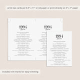30th Anniversary Party Games Married in 1994 Printable