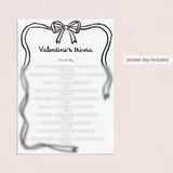 Printable Valentine's Day Trivia Game