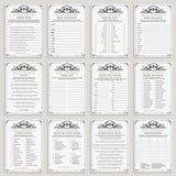 12 Halloween Party Games Adults Printable by LittleSizzle