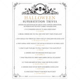 Black Skull Halloween Superstitions Quiz with Answers by LittleSizzle