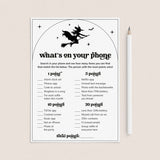 Let's Go Witches Party Game Printable What's On Your Phone by LittleSizzle