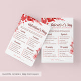 Valentines Whats On Your Phone Game Printable