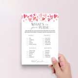 Galentines Game What's In Your Purse Printable PDF
