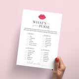 Printable Girls Night In Whats In Your Purse Game