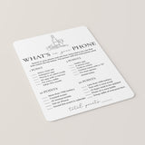 Wine Party Game What's On Your Phone Printable