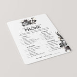 Til Death Do Us Party Bridal Shower Game What's On Your Phone Printable