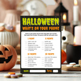 Whats On Your Phone Halloween Party Game Instant Download