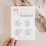 Teen Whats On Your Phone Birthday Party Game Printable