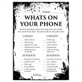 What's On Your Phone Halloween Edition Printable Game by LittleSizzle