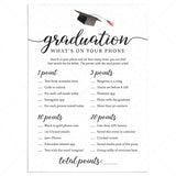 Graduation What's In Your Phone Game Download by LittleSizzle